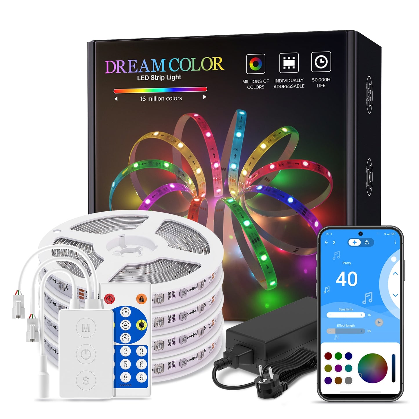 Dreamcolor Bluetooth LED Light Strip