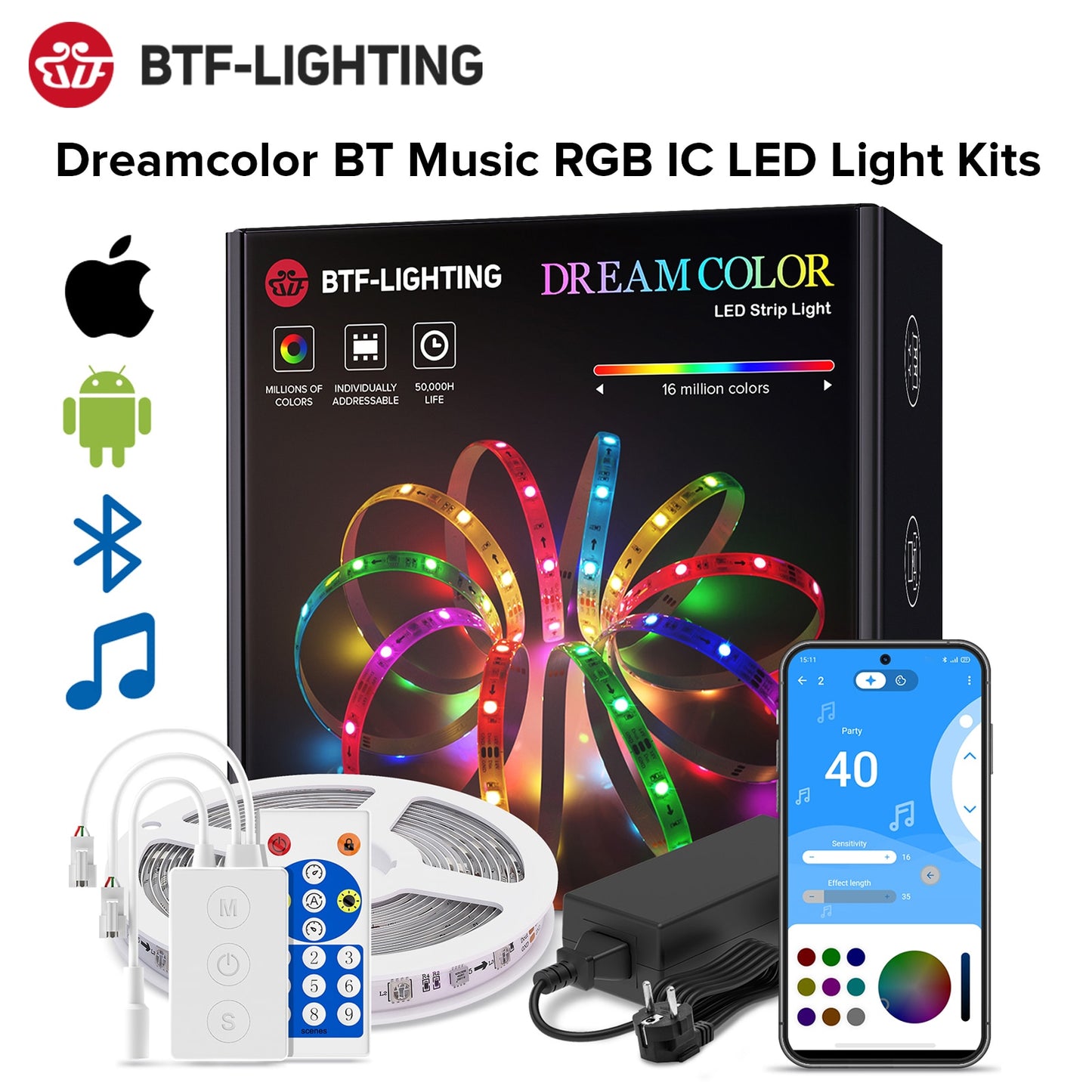 Dreamcolor Bluetooth LED Light Strip